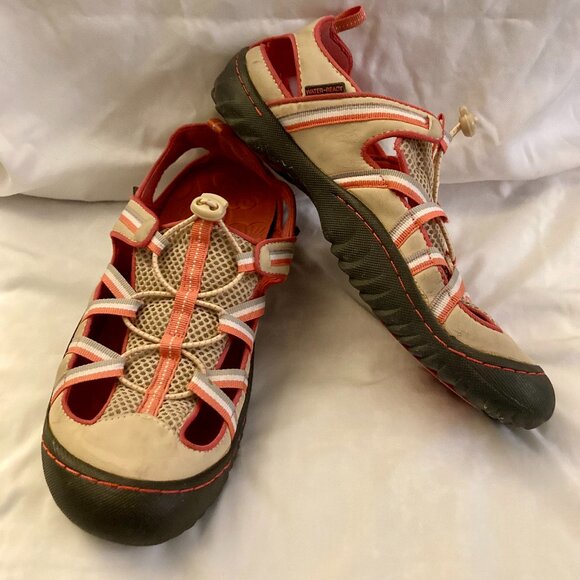 Great Condition, JBU JAMBU, SZ 7, Orange & Cream Water Shoes - Picture 2 of 7